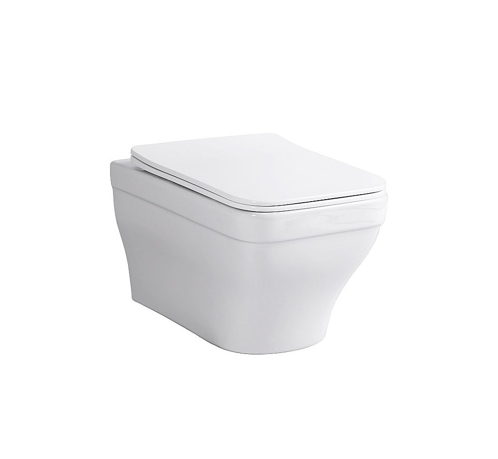 Унитаз с инсталляцией Aquatek Амадео SET AQUATEK АМАДЕО белый, с крышкой микролифт, безободковый купить в интернет-магазине Sanbest