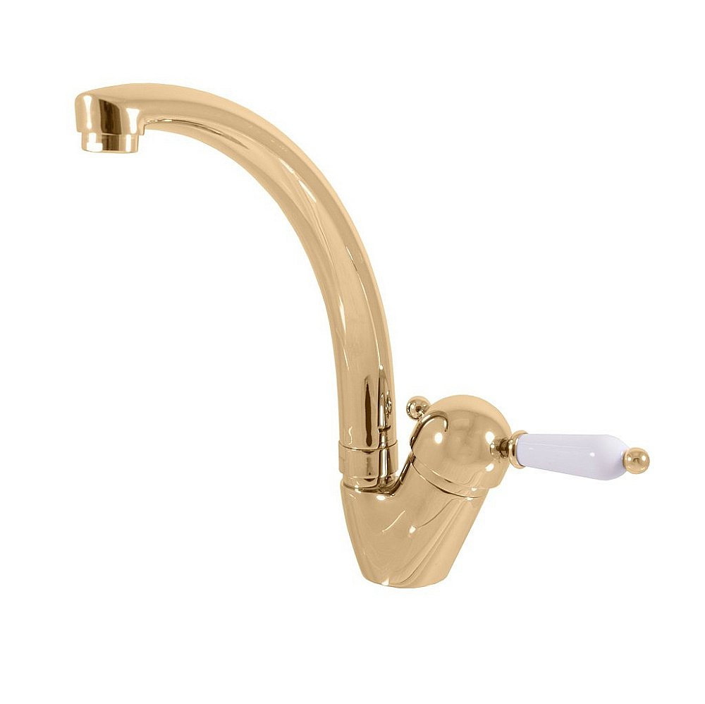 Смеситель для кухни Rav-Slezak Labe L506.5/3Z золото купить в интернет-магазине сантехники Sanbest