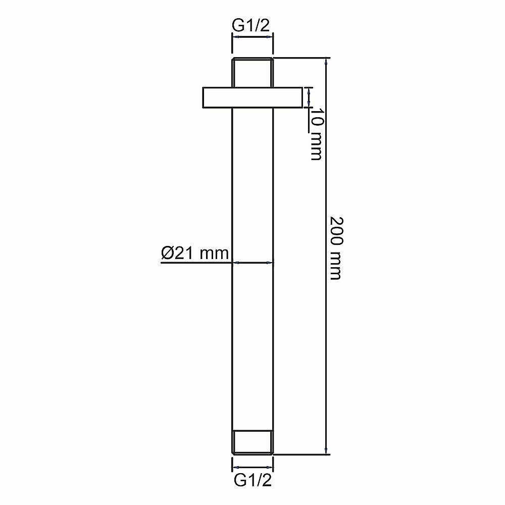 Держатель верхнего душа WasserKRAFT A233 белый купить в интернет-магазине сантехники Sanbest