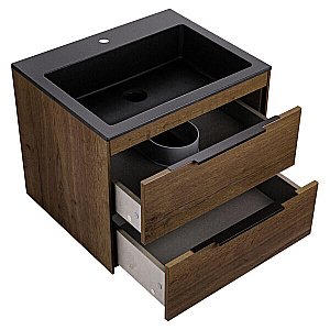 Тумба с раковиной Vincea Chiara 2D 600 T.Oak для ванной в интернет-магазине Sanbest