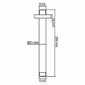Держатель верхнего душа WasserKRAFT A233 белый купить в интернет-магазине сантехники Sanbest