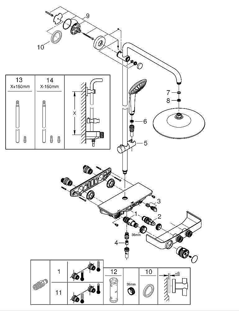 Душевая система Grohe Euphoria SmartControl 26509000 хром купить в интернет-магазине сантехники Sanbest