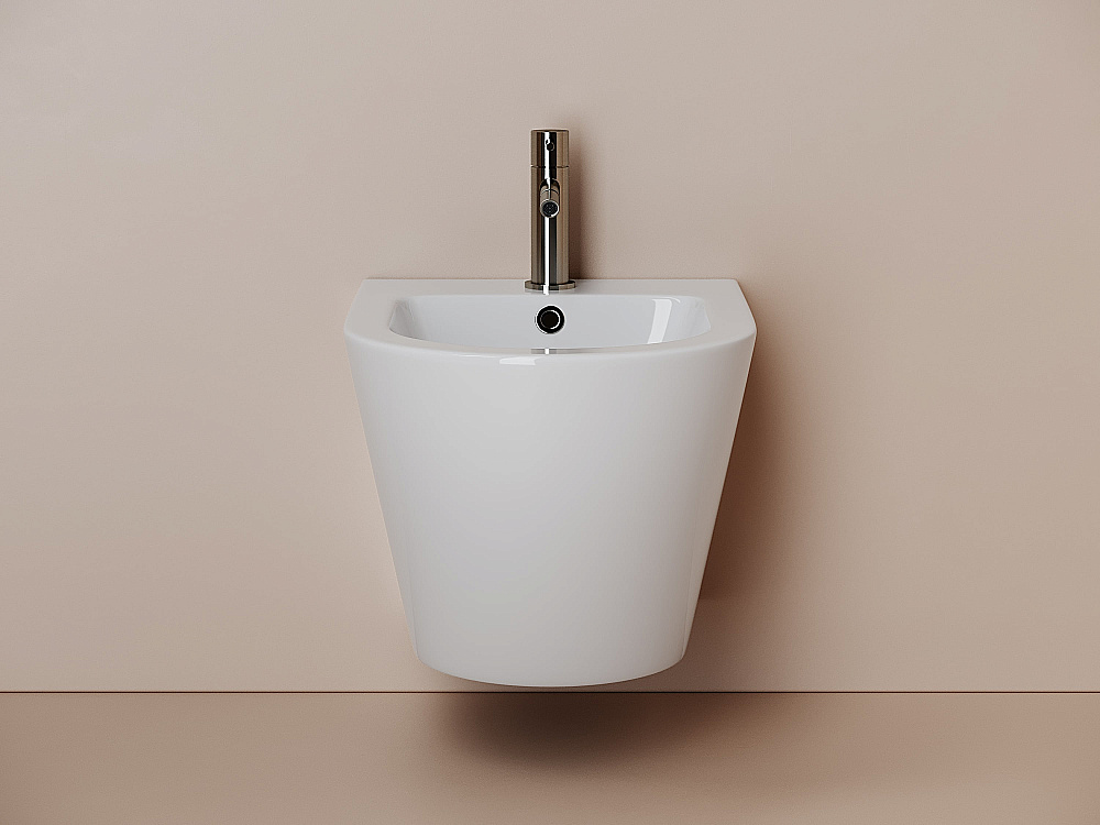 Биде подвесное Ceramica Nova Alba CN11006 белое купить в интернет-магазине Sanbest