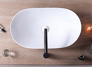 Раковина накладная CeramaLux N 61,5 7811MW белая матовая купить в интернет-магазине Sanbest