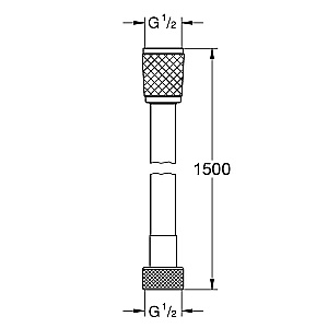 Душевой шланг Azario AZ-157570124 черный купить в интернет-магазине сантехники Sanbest