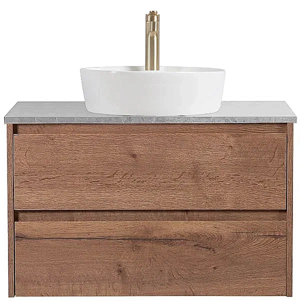 Тумба с раковиной и столешницей BelBagno KRAFT 80 KRAFT80RT-KEPMGL-1306-SET дуб табак для ванной в интернет-магазине Sanbest