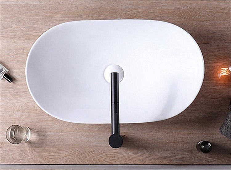 Раковина накладная CeramaLux N 61,5 7811MW белая матовая купить в интернет-магазине Sanbest