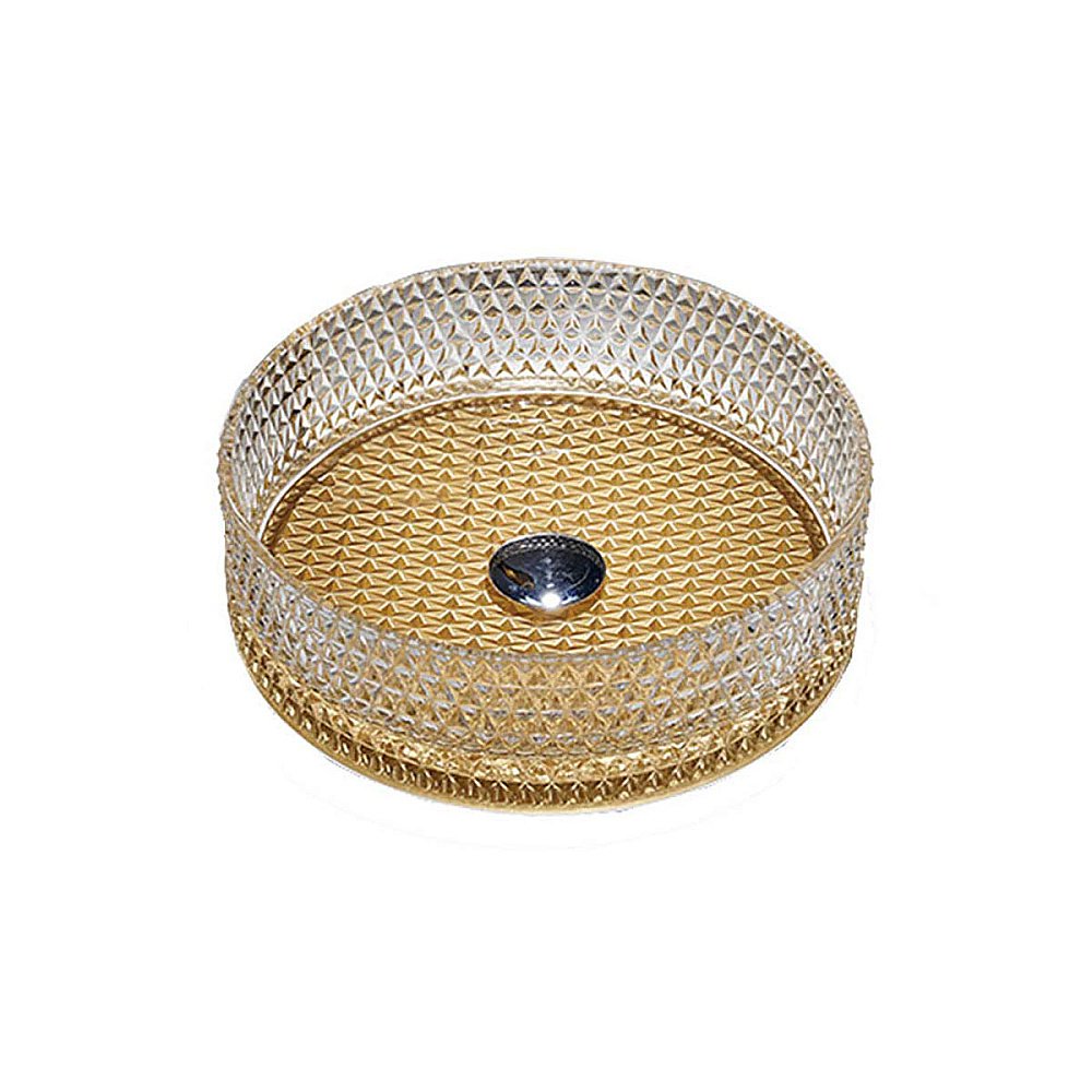 Раковина накладная Vincea 40 VBS-5GL04 прозрачная, золото купить в интернет-магазине Sanbest