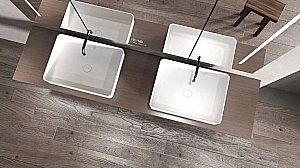 Раковина накладная ABBER Stein AS2629 белая матовая купить в интернет-магазине Sanbest