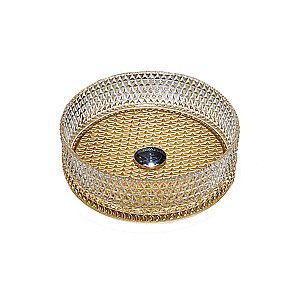 Раковина накладная Vincea 40 VBS-5GL04 прозрачная, золото купить в интернет-магазине Sanbest