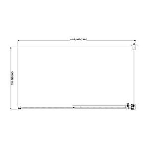 Душевой уголок Aquanet Delta NPE1131 150x80 стекло прозрачное/профиль хром купить в интернет-магазине Sanbest