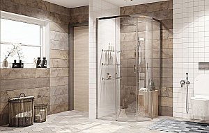 Душевой уголок Ambassador Queen 11011101 90x90 стекло прозрачное/профиль хром купить в интернет-магазине Sanbest