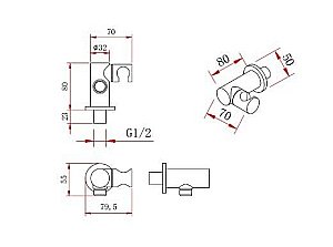 Душевая система Berges VENTAS 73003 хром купить в интернет-магазине сантехники Sanbest