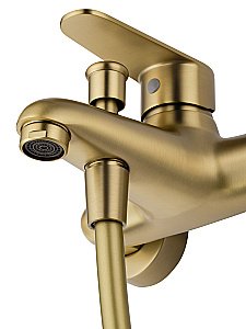 Смеситель для ванны с душем WONZON & WOGHAND ALFA WW-AE3204-BG брашированное золото купить в интернет-магазине сантехники Sanbest