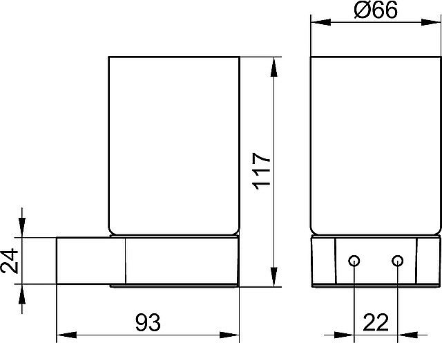 Стакан KEUCO PLAN 14950079000 нержавеющая сталь купить в интернет-магазине сантехники Sanbest