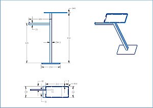 Стойка для ванны Boheme 10952-CR хром купить в интернет-магазине сантехники Sanbest