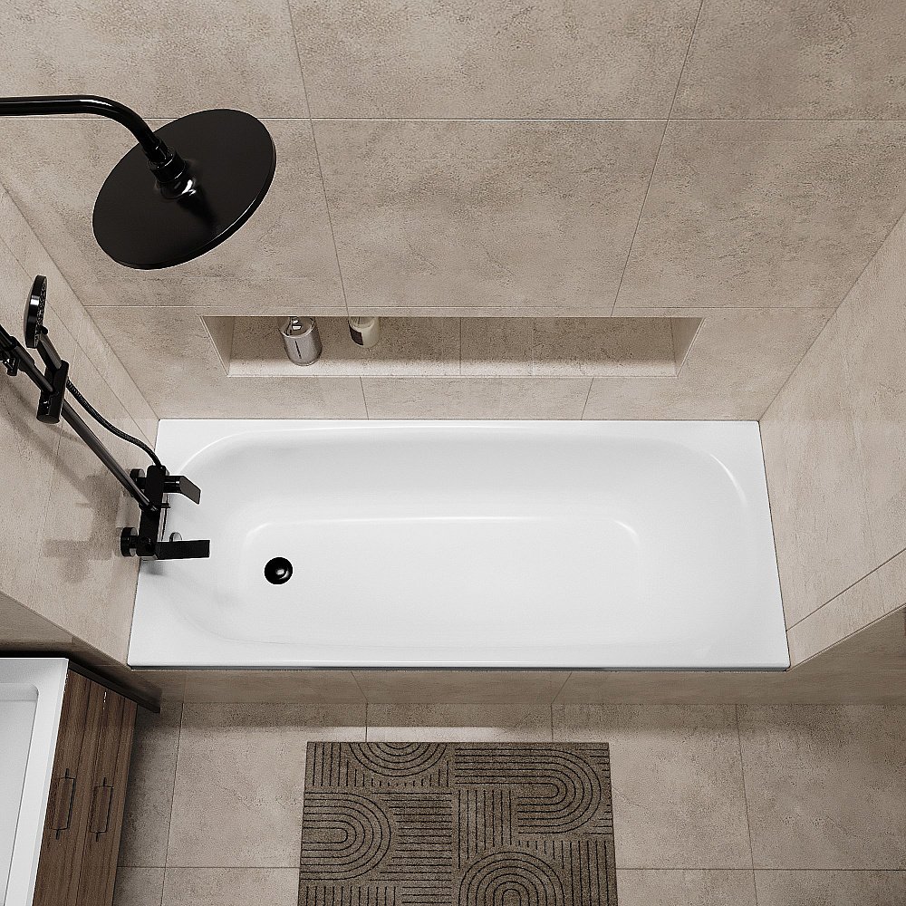 Ванна акриловая Niagara Brava NG-B17070 170х70 белая купить в интернет-магазине Sanbest