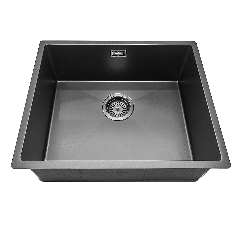 Кухонная мойка ABBER Wasser Kreis 54 AF2196GM оружейная сталь купить в интернет-магазине сантехники Sanbest