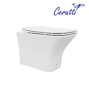 Унитаз подвесной CeruttiSpa VETTORE Aria MW CT9242 безободковый, с крышкой микролифт, белый матовый купить в интернет-магазине Sanbest