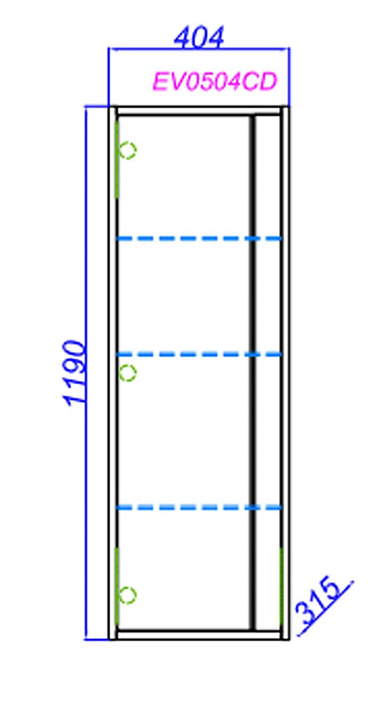 Пенал Aqwella Evolution 40 EV0504CD крафт темный для ванной в интернет-магазине сантехники Sanbest