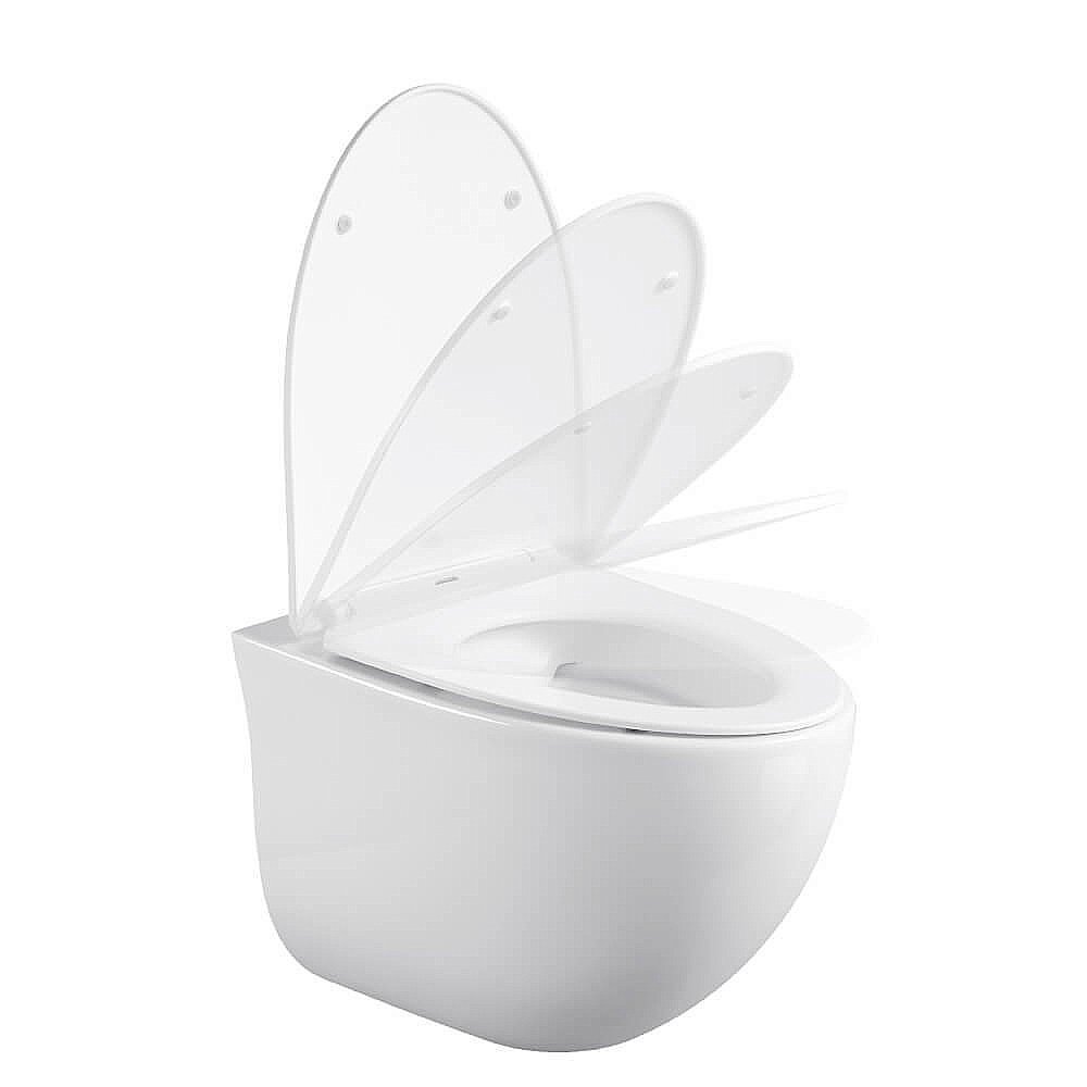 Унитаз подвесной Black&White UNIVERSE W-751 белый, безободковый купить в интернет-магазине Sanbest