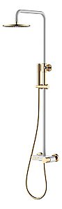 Душевая система Boheme Stick 128-WG.2 белая/золото купить в интернет-магазине сантехники Sanbest