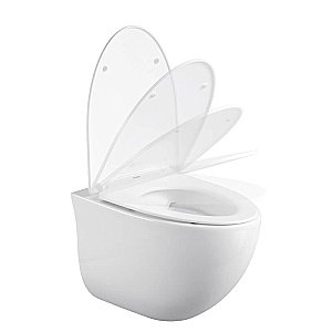 Унитаз подвесной Black&White UNIVERSE W-751 белый, безободковый купить в интернет-магазине Sanbest