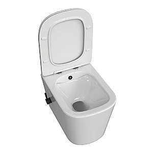Унитаз подвесной Taliente Correto CR25200+Smnero безободковый, функция биде, с крышкой микролифт, белый купить в интернет-магазине Sanbest