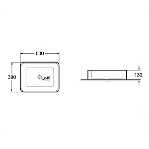 Раковина накладная Vincea 50 VBS-105MC капучино матовый купить в интернет-магазине Sanbest