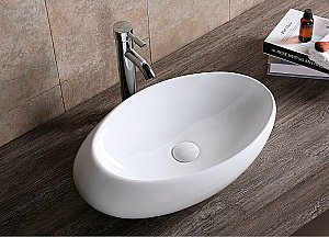 Раковина накладная CeruttiSpa 58 CR0058B белая купить в интернет-магазине Sanbest