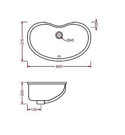 Раковина Artceram  IDEA 60 IDL001 01 00 белая купить в интернет-магазине Sanbest