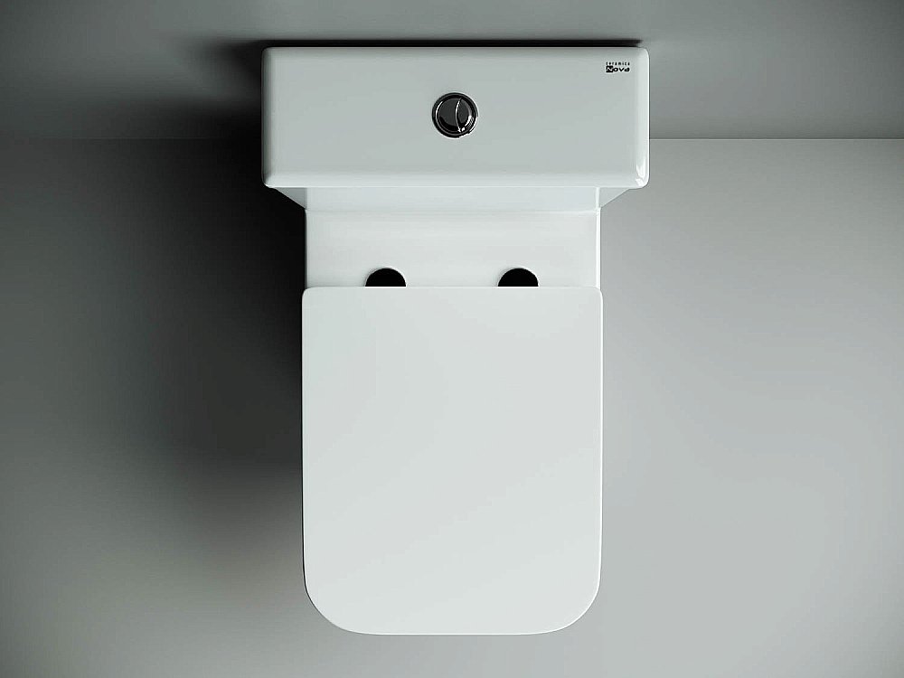 Унитаз напольный Ceramica Nova Cubic CN1803 безободковый, с бачком, с крышкой микролифт купить в интернет-магазине Sanbest