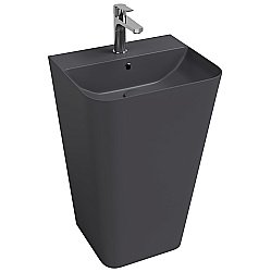 Раковина ISVEA Sott'Aqua 50 10SQ37001SV-2C антрацит матовый купить в интернет-магазине Sanbest