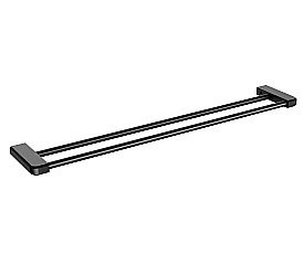 Полотенцедержатель двойной WONZON & WOGHAND, Черный матовый (WW-V3102-MB) купить в интернет-магазине сантехники Sanbest