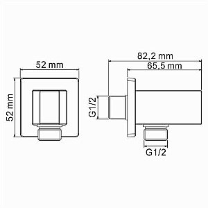 Подключение для шланга WasserKRAFT A086 купить в интернет-магазине сантехники Sanbest