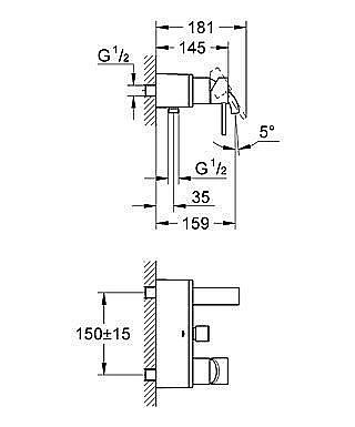 Смеситель для ванны Grohe Allure 32826 000 купить в интернет-магазине сантехники Sanbest