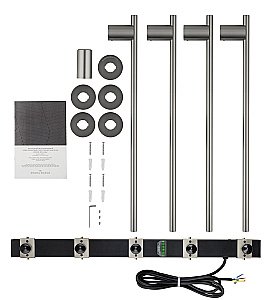 Полотенцесушитель электрический встраиваемый WONZON & WOGHAND DORTMUND, Брашированный никель (WW-A364-BR) купить в интернет-магазине сантехники Sanbest