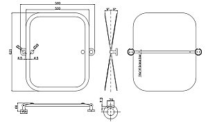 Зеркало Burlington Arcade A40 BNKL шлифованный никель в ванную от интернет-магазине сантехники Sanbest