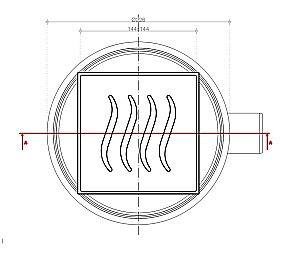 Душевой трап PESTAN Confluo Standard Tide 4 15x15 без рамки купить в интернет-магазине Sanbest