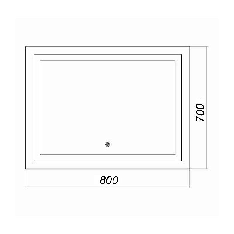 Зеркало Loranto Стиль CS00058007 80х70 с сенсором в ванную от интернет-магазине сантехники Sanbest