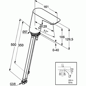 Смеситель для раковины Kludi Balance 5220205 хром купить в интернет-магазине сантехники Sanbest