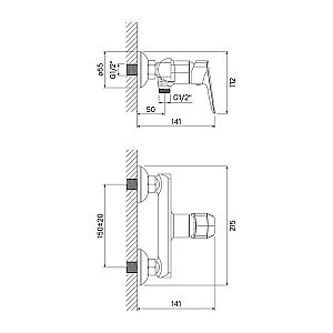 Смеситель для душа Iddis Vibe VIBSB00i03WA купить в интернет-магазине сантехники Sanbest