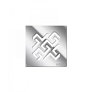 Душевой трап боковой Berges Platz Antik 15х15 091161 хром глянец купить в интернет-магазине Sanbest