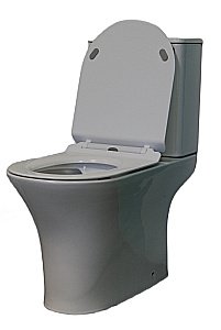 Унитаз напольный Ceruttispa BERNINA CT7193 безободковый с бачком и с крышкой микролифт, белый купить в интернет-магазине Sanbest