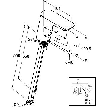 Смеситель для раковины Kludi Balance 5220205 хром купить в интернет-магазине сантехники Sanbest