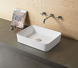 Раковина накладная Ceramalux N 48 9103 белая купить в интернет-магазине Sanbest