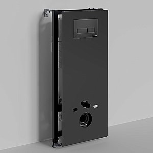 Инсталляция для унитаза WasserKraft Abens 20TLT.010.ME.BL.MB03 черная панель/кнопка черная матовая купить в интернет-магазине сантехники Sanbest