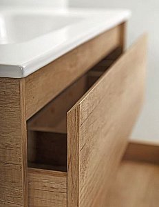 Тумба с раковиной BelBagno KRAFT 80 2C-SO/BB800ETL Rovere Nebrasca Nature для ванной в интернет-магазине Sanbest