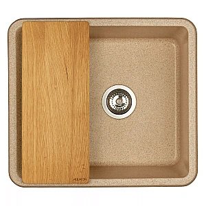 Мойка кухонная Акватон Беллис 57 песочная купить в интернет-магазине сантехники Sanbest