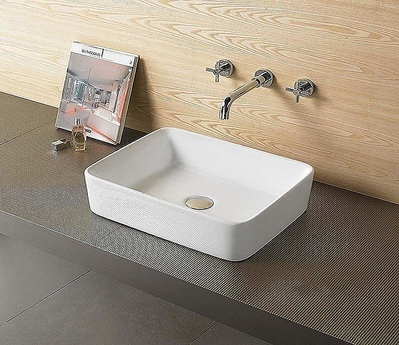 Раковина накладная Ceramalux N 48 9103 белая купить в интернет-магазине Sanbest